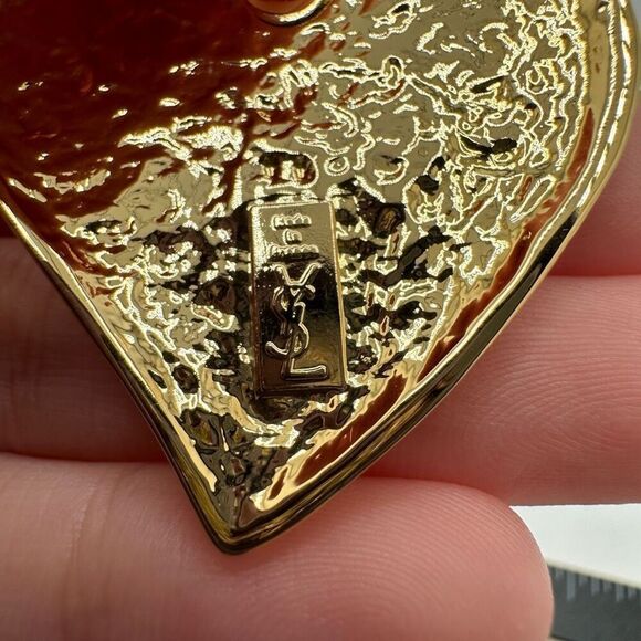Yves Saint Laurent YSL 90’s Heart Pendant “In Love Again” - Picture 3 of 7